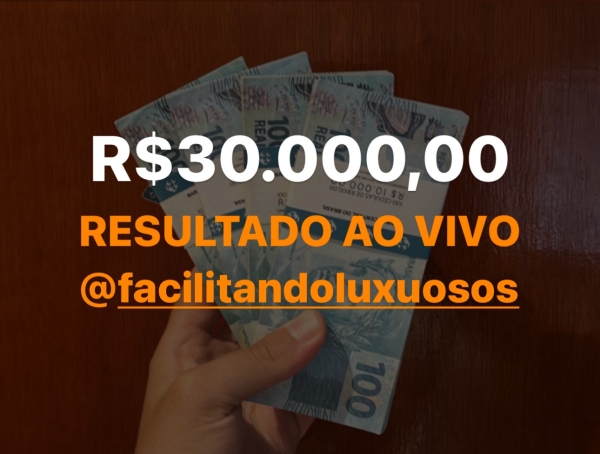 0,01 centavinhos = 30k NA SUA CONTA