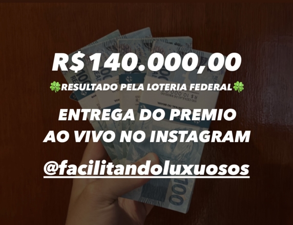 0,04 centavinhos = 140k NA SUA CONTA