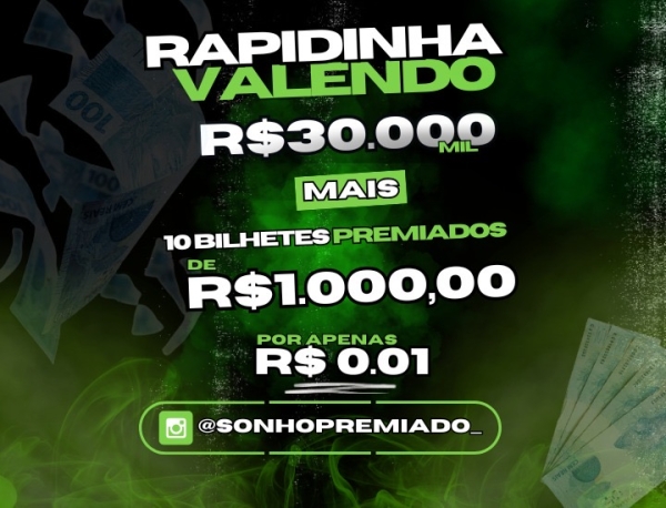 R$30.000,00 NO SEU PIX